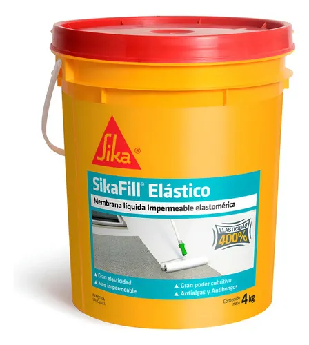 Imagen de Sikafill Elástico Membrana Imper. Liquida Sika 4 Kgs Terracota