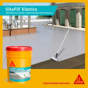 Sikafill Elástico Membrana Imper. Liquida Sika 20 Kgs imagen 3