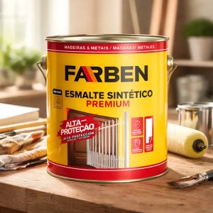 Imagen de Esmalte Sintetico Farben (varios Colores) 3.6lts Blanco Semibrillo