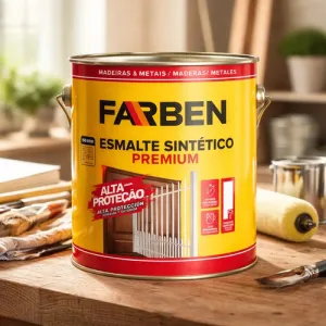 Imagen de Esmalte Sintetico Farben (varios Colores) 0.9lts Amarillo Oro Brillante