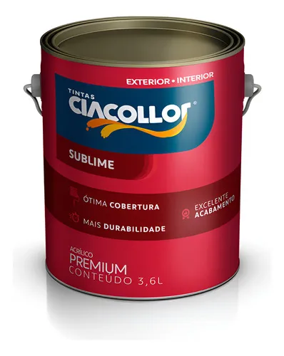 Imagen de Pintura Acrilica Ciacollor Sublime Int/ext Blanconieve 3.6lt Mate