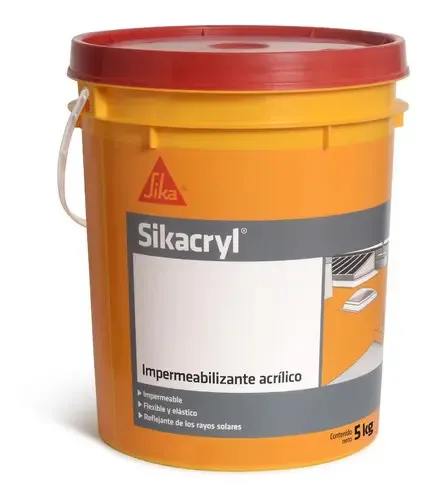 Imagen de Impermeabilizante Acrílico Sikacryl Sika 5kg Color Blanco Mate
