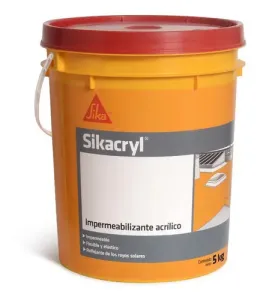 Imagen de Impermeabilizante Acrílico Sikacryl Sika 5kg Color Blanco Mate