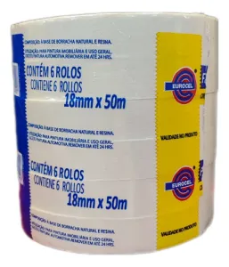Cinta De Enmascarar Pintor Eurocel 18mmx50mt imagen 1