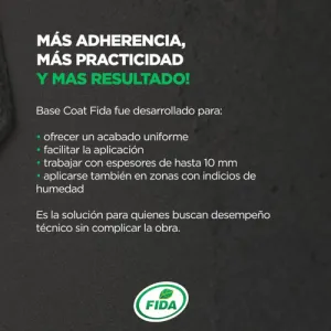 Base Coat Fida 25kg - Revestimiento Interior Y Exterior imagen 7