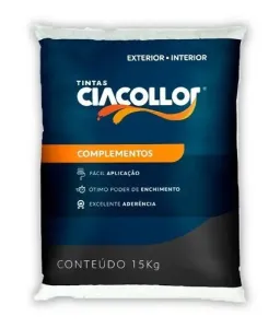 Enduido Exteriores, Interiores Ciacollor 15 Kg Para Cemento Secado Rápido imagen 1