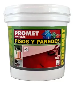 Imagen de Pintura Pisos Y Paredes Promet 1lt Verde Limón Mate