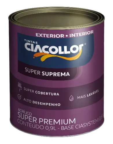 Imagen de Pintura Acr. Ciacollor Suprema Int/ext Blanconieve 0.9lt