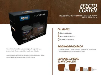 Kit Efecto Corten Ciacollor (efecto Óxido) imagen 2