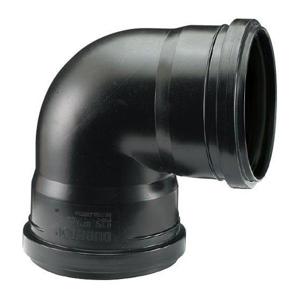 Imagen de CODO 87º 30  HH DE 110  (NEGRO)       AN